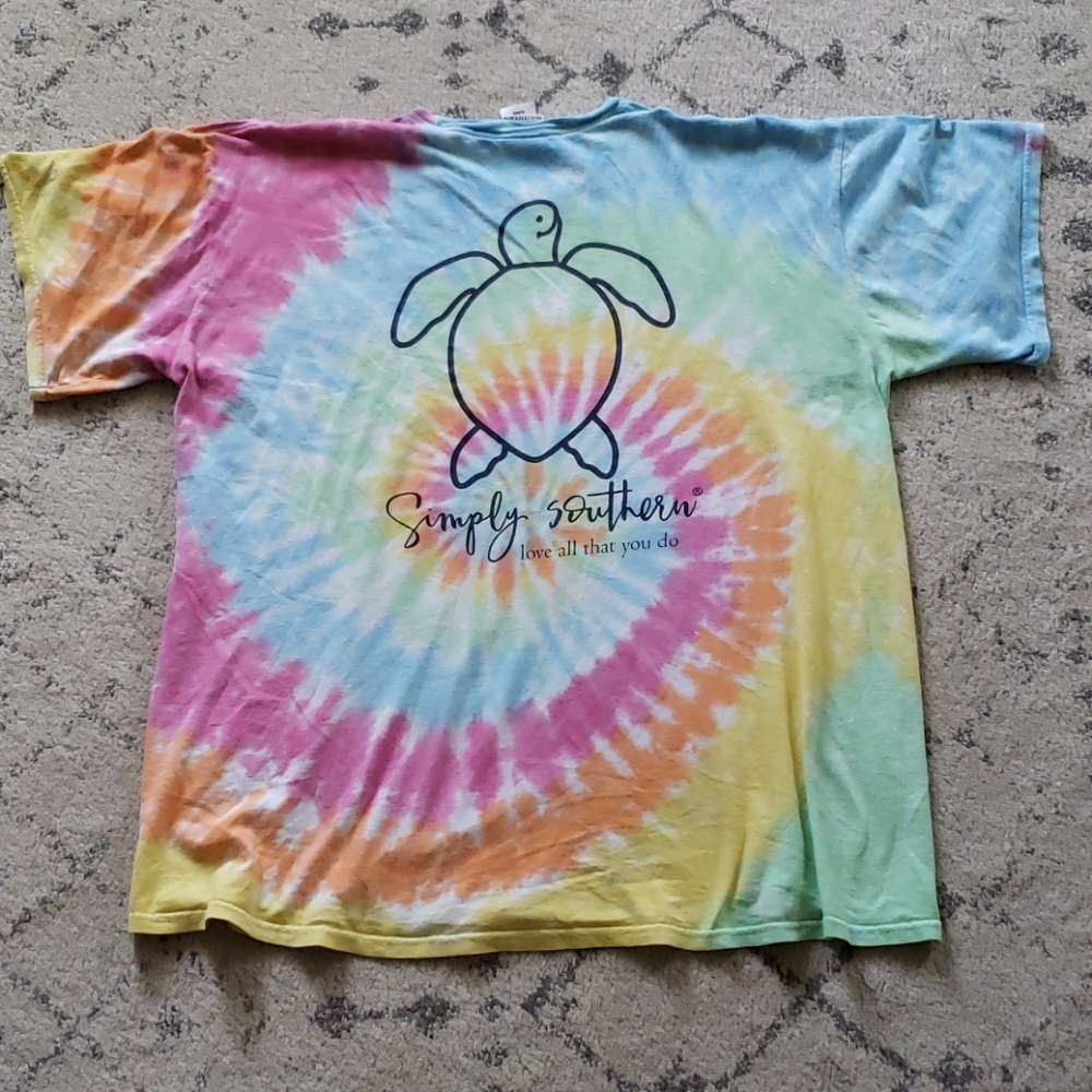 Simply Southern Tie Dye Turtle Tee